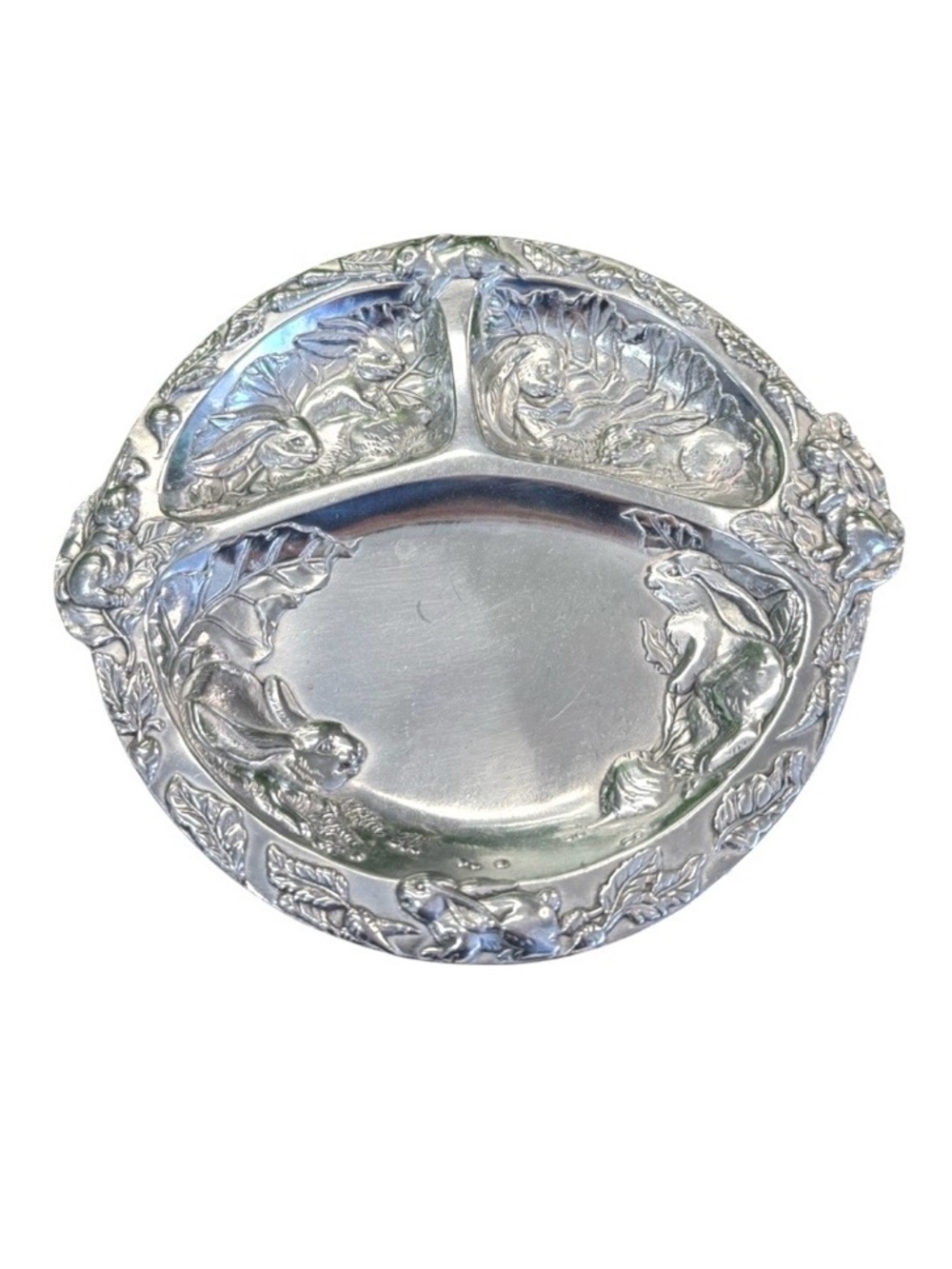 Arthur Court 1997 Silver Metal Baby Plate
